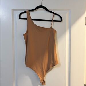 Abercrombie & Fitch Soft A&F Bodysuit in Tan Size Medium